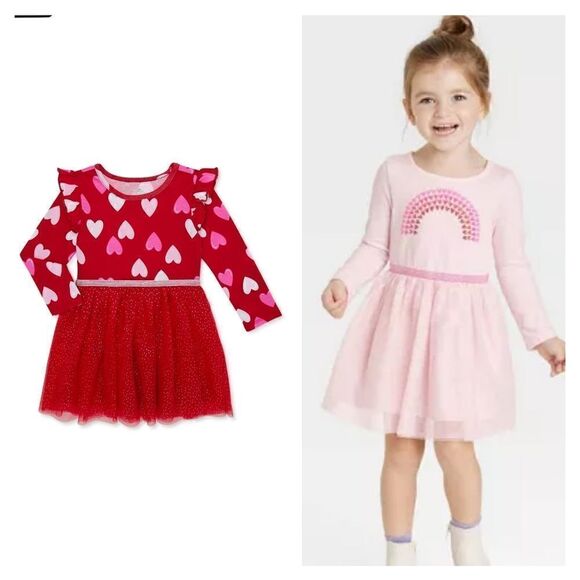 Nwt Baby Girls Valentine's Day Tutu Dress Bundle - Picture 2 of 9